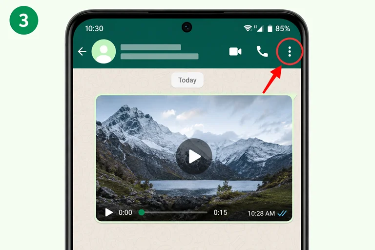 play video in chat