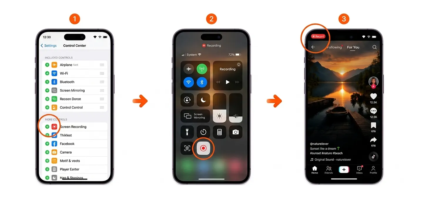 screen record on iphone