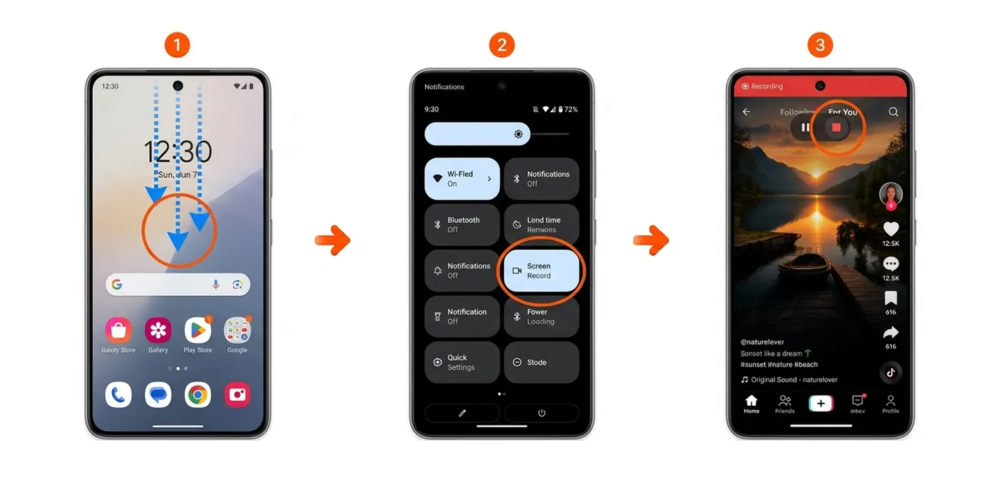 screen record on android