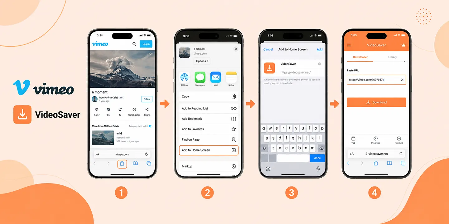 save vimeo content iphone
