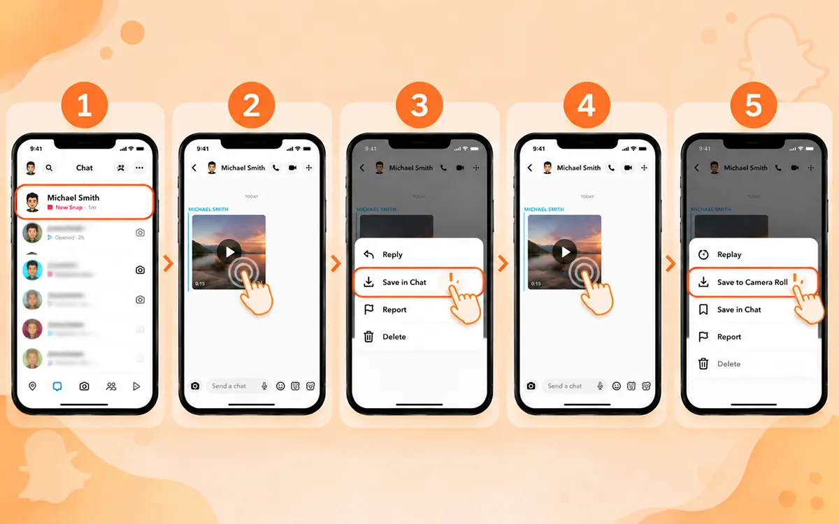 Save A Video You Receive In Snapchat Chat