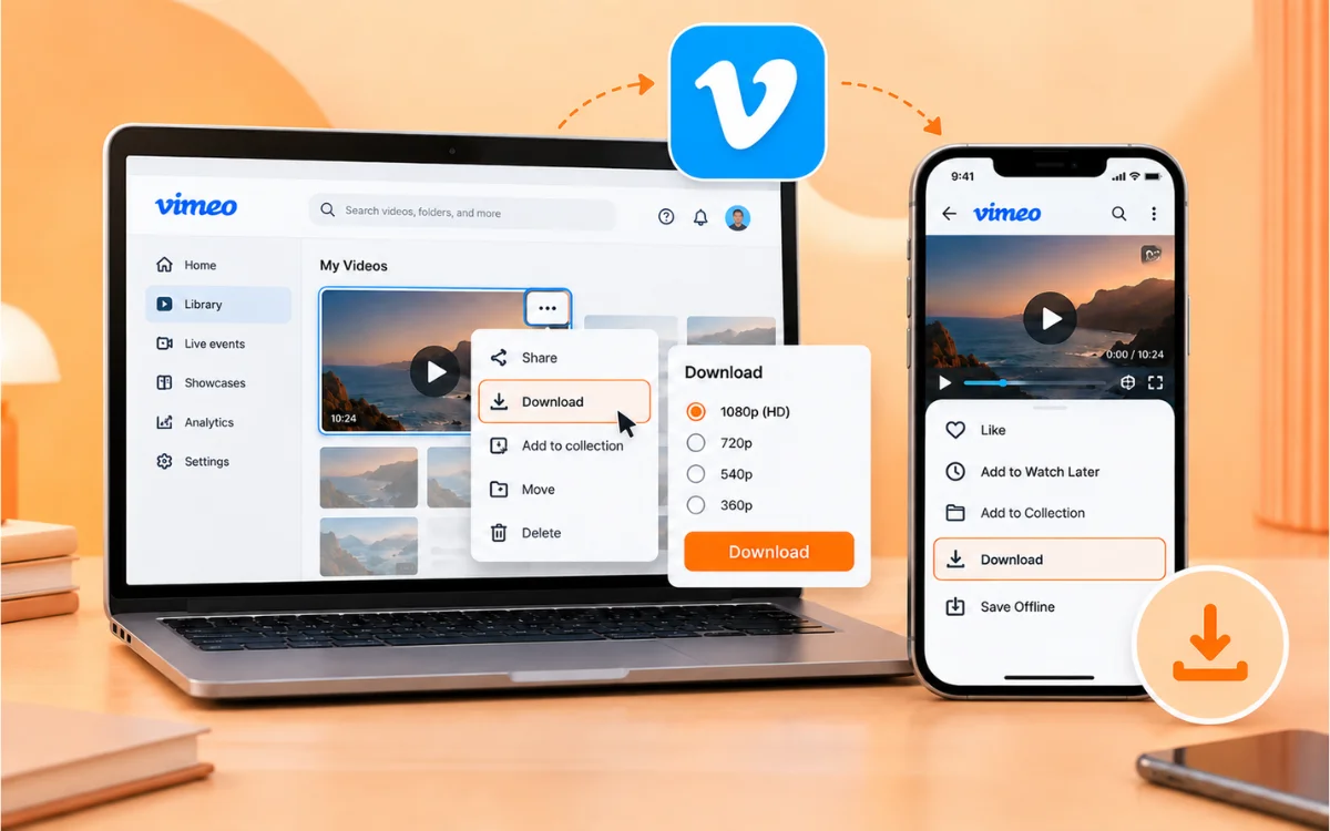Use Vimeo Official Download Option