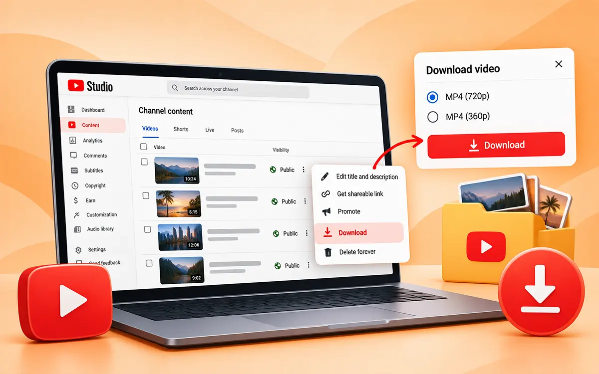 download your own youtube videos