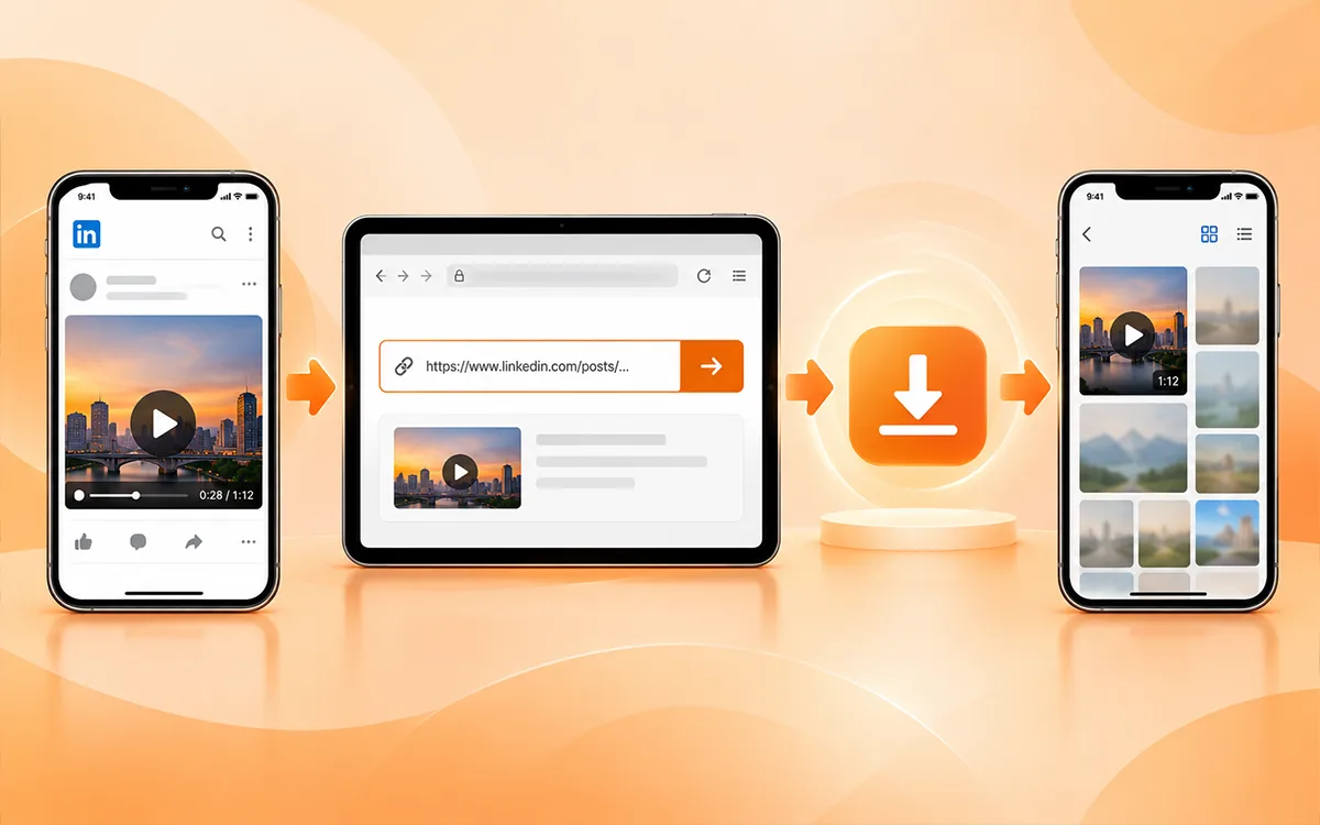 download linkedin videos on iphone or ipad