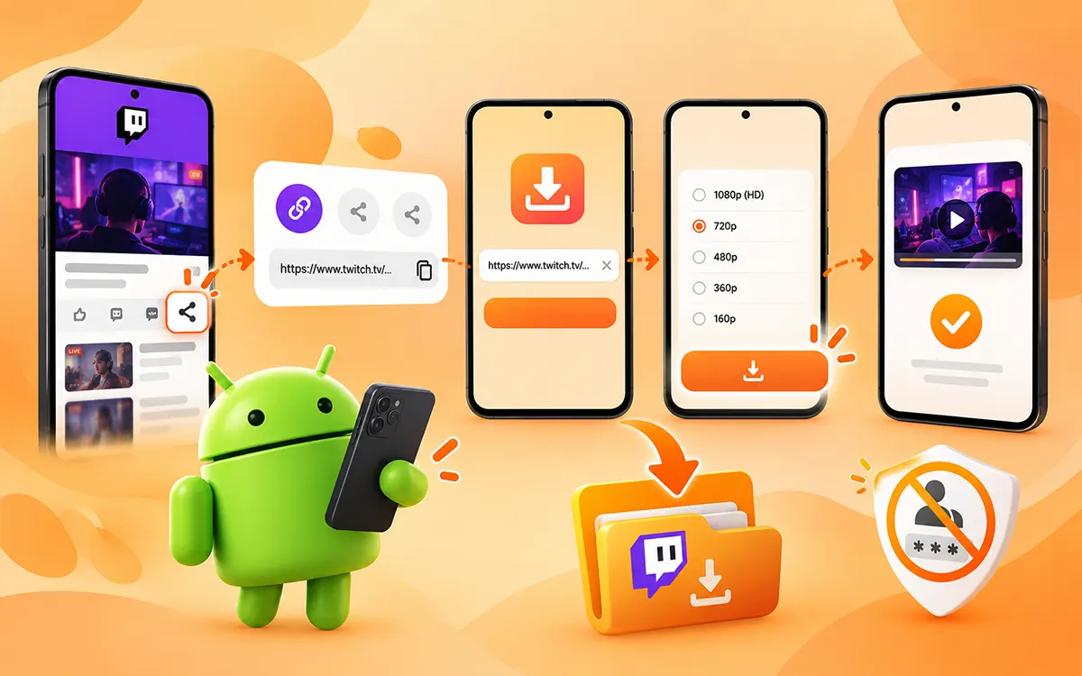 Save Twitch Content On Android save twitch content on android