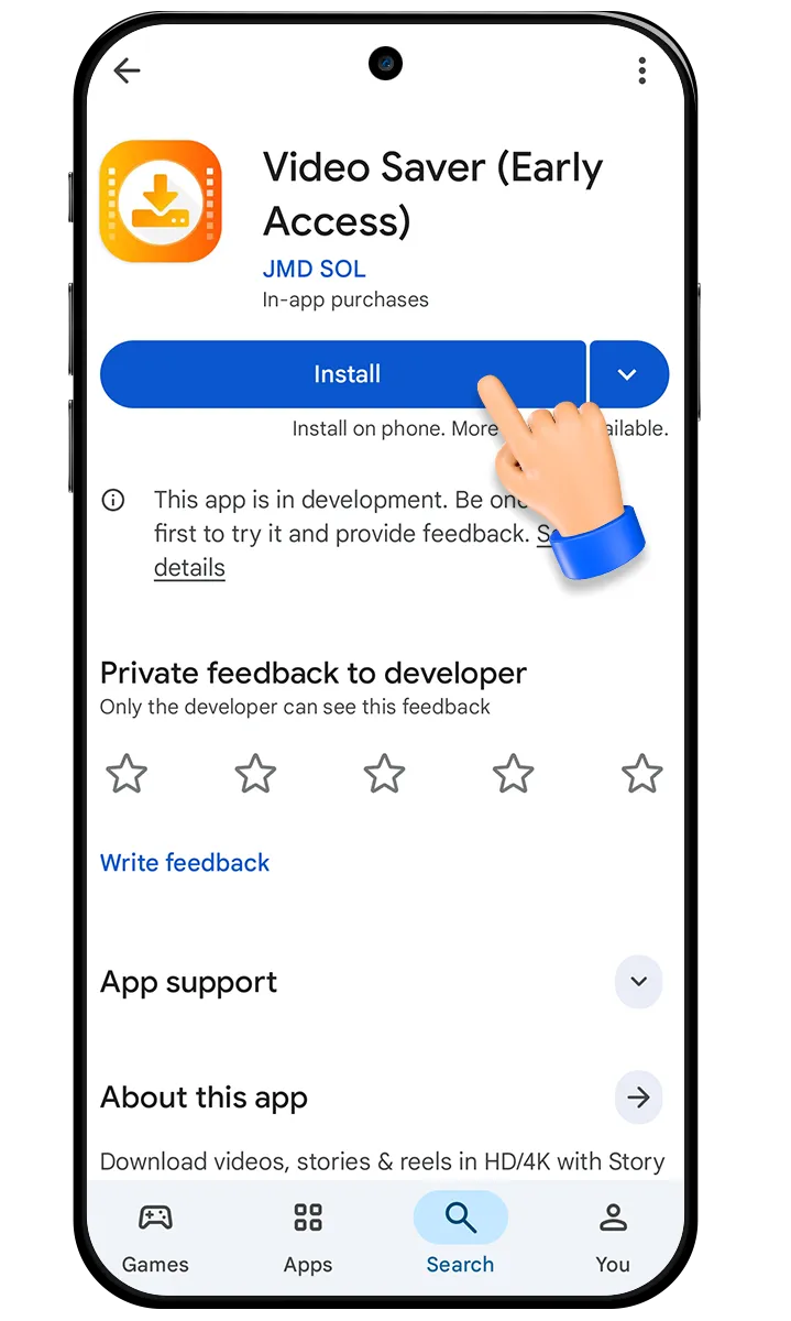 videosaver app install preview