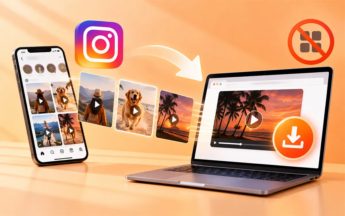 How to Download Instagram Videos on PC/Laptop (No App)