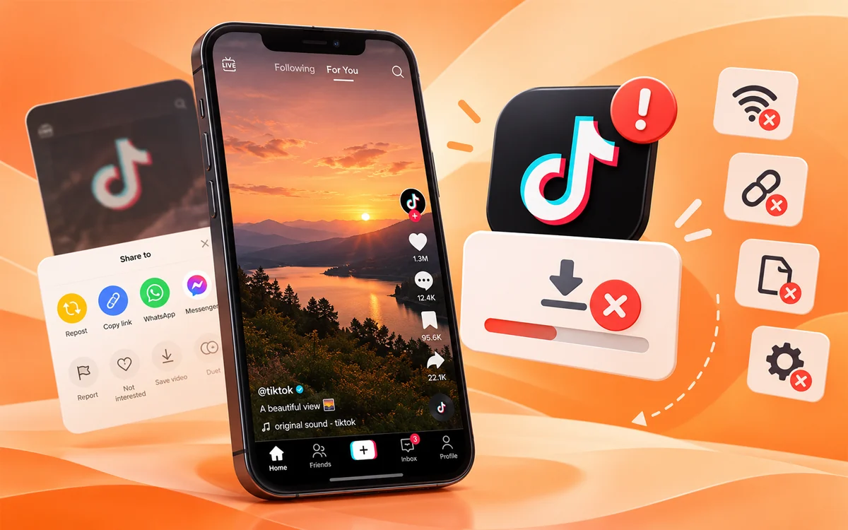 TikTok Video Downloader Not Working? Common Errors and Fixes